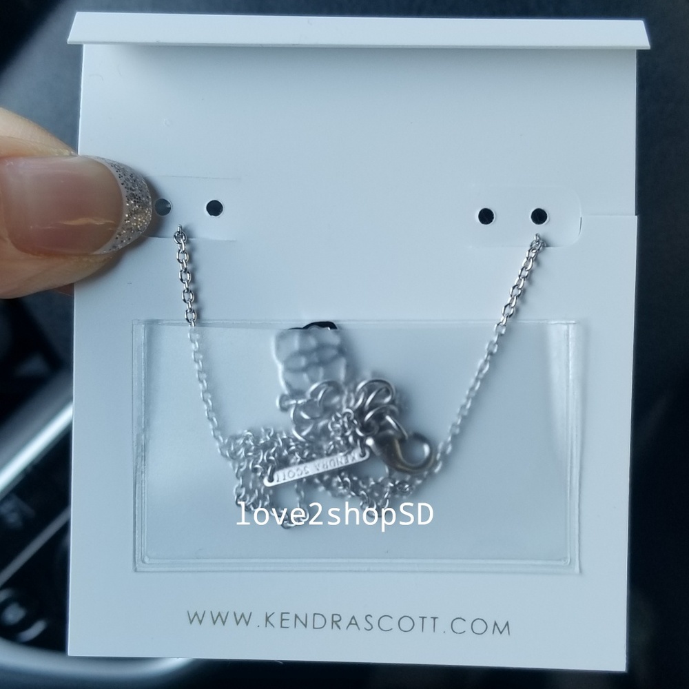 Kendra Scott Dichroic Silver Ever necklace - Picture 4 of 5